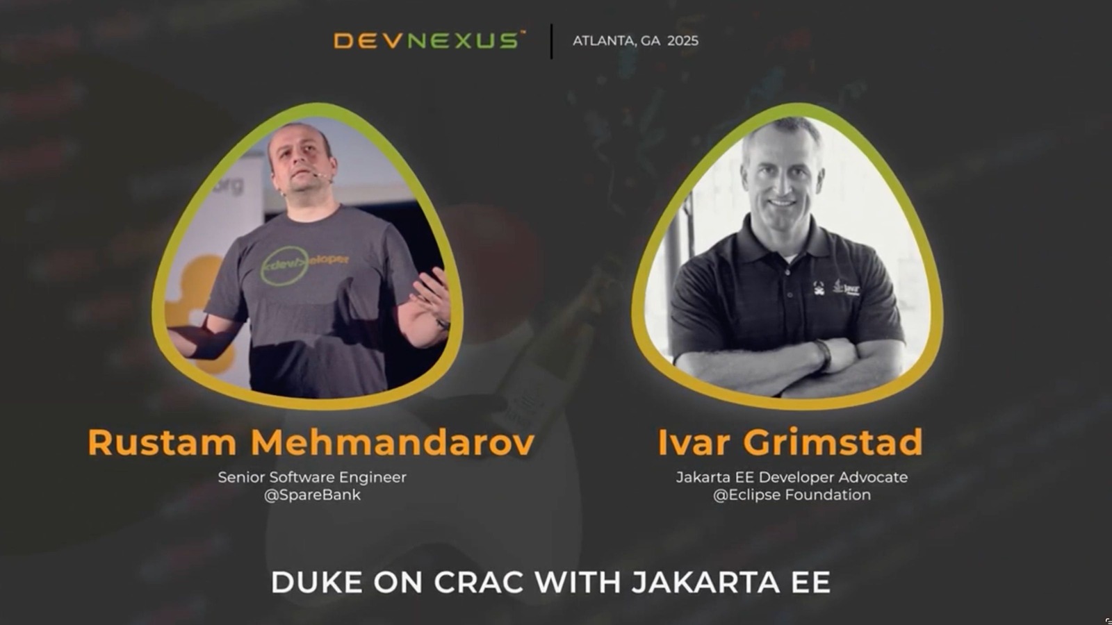 Duke on CRaC with Jakarta EE with Rustam Mehmandarov and Ivar Grimstad